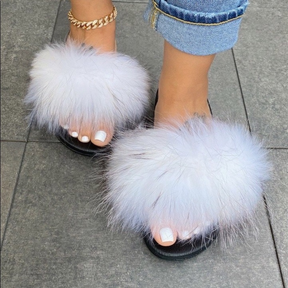 Faux Fur Women’s Slides